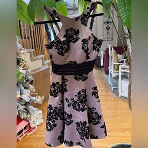 City Studio Black Floral Mini Dress